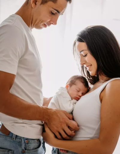 Déroulement d'un shooting naissance