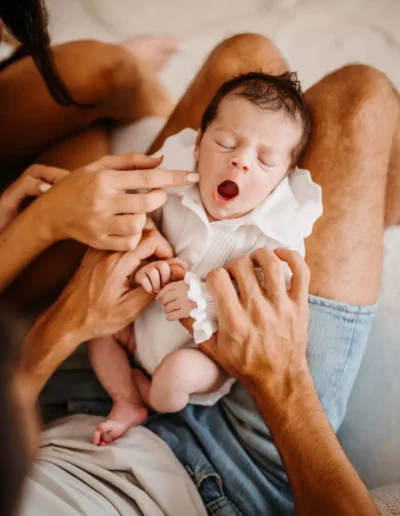 Déroulement d'un shooting naissance