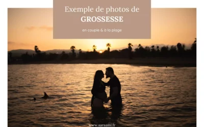 Séance photo grossesse : exemple d’un shooting en couple à la plage