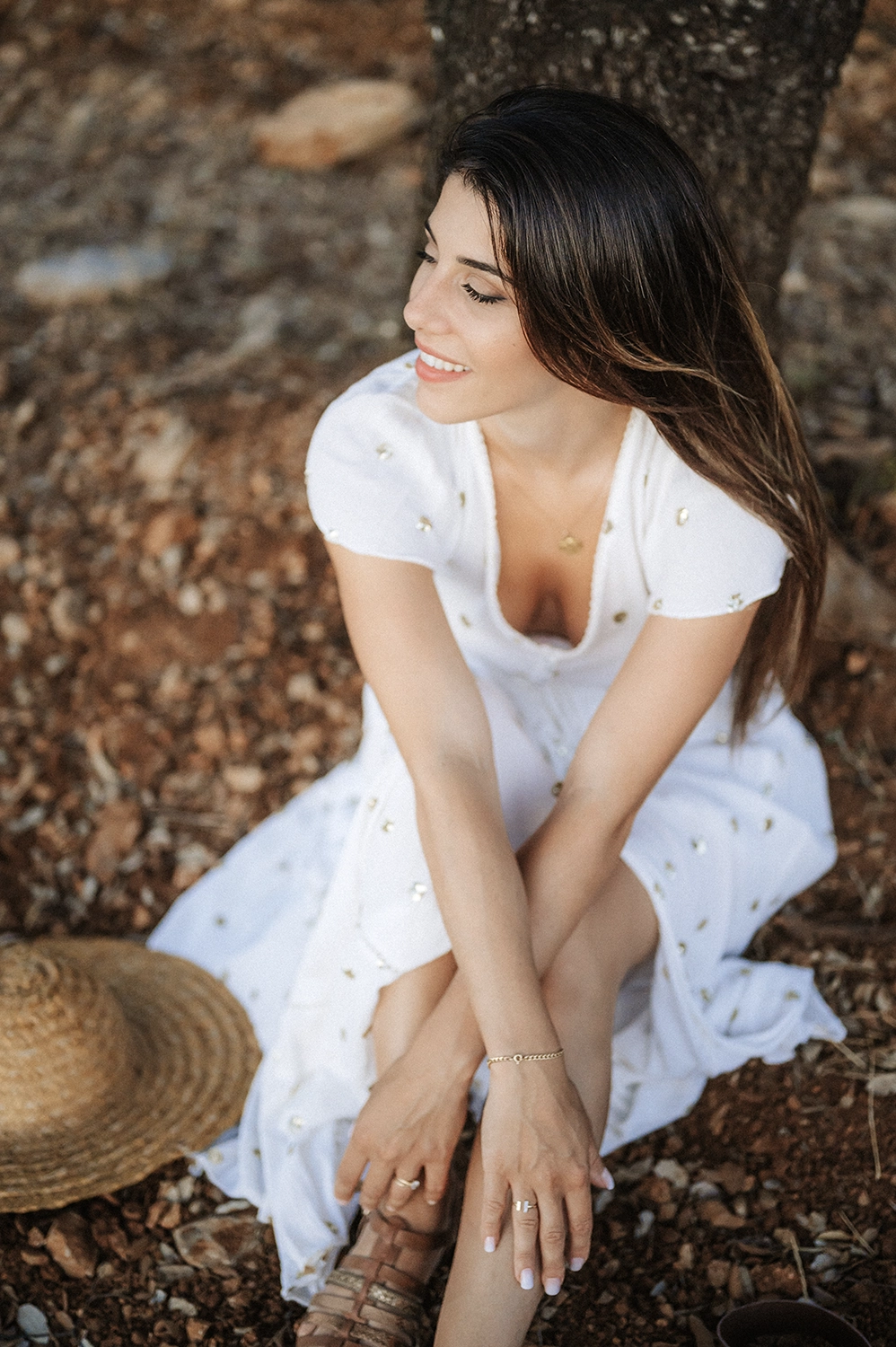 portrait photo de femme en extérieur