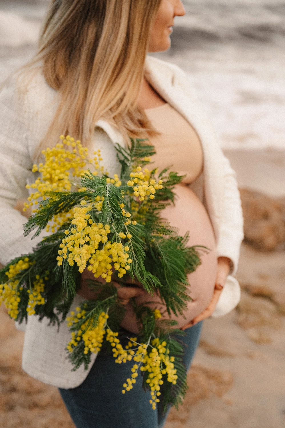 photo femme enceinte plage Ramatuelle